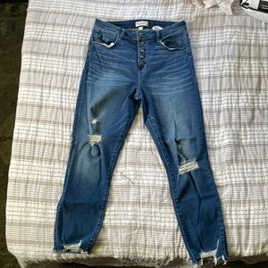 Abercrombie Curve Love super skinny high rise ankle jean